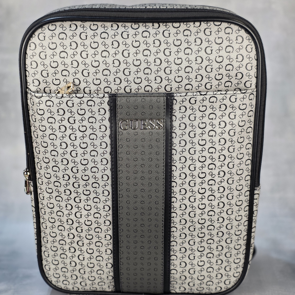 GUESS Monogram Black and Gray Men's Bag